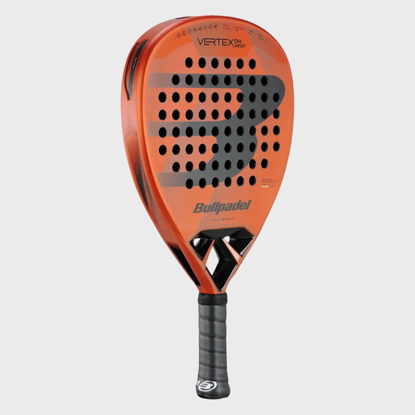 tienda de padel Madrid, tienda de padel online, tienda de padel españa, tienda de padel en linea, PALA BULLPADEL VERTEX 04 COMFO