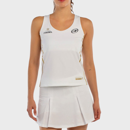 tienda de padel Madrid, tienda de padel online, tienda de padel españa, tienda de padel en linea, CAMISETA BULLPADEL ACORA BLANC