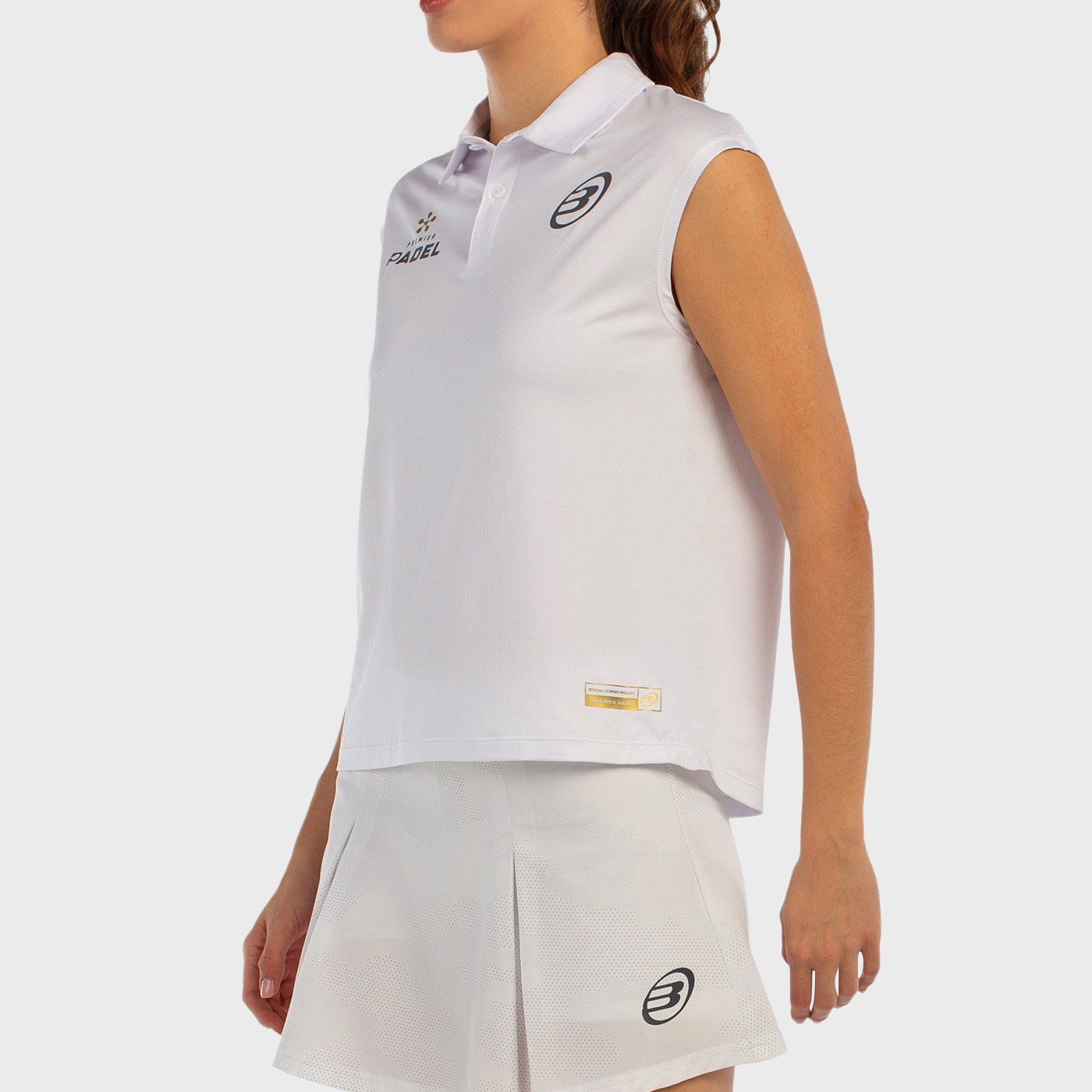 tienda de padel Madrid, tienda de padel online, tienda de padel españa, tienda de padel en linea, POLO BULLPADEL ACIDO BLANCO