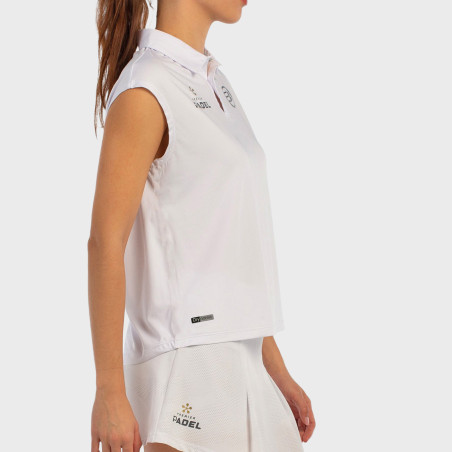 tienda de padel Madrid, tienda de padel online, tienda de padel españa, tienda de padel en linea, POLO BULLPADEL ACIDO BLANCO