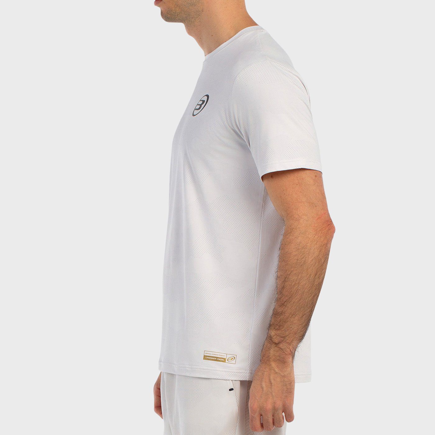 tienda de padel Madrid, tienda de padel online, tienda de padel españa, tienda de padel en linea, CAMISETA BULLPADEL BIZME BLANC