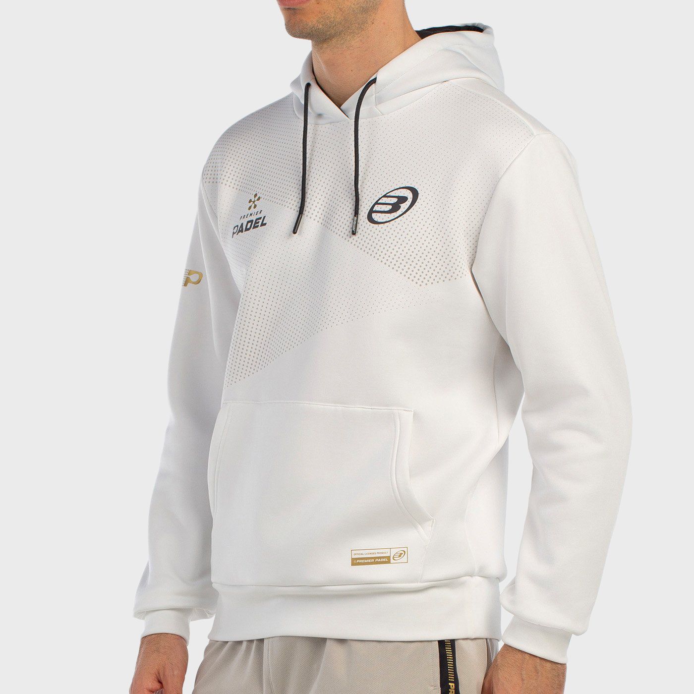 tienda de padel Madrid, tienda de padel online, tienda de padel españa, tienda de padel en linea, SUDADERA BULLPADEL BAQUE BLANC