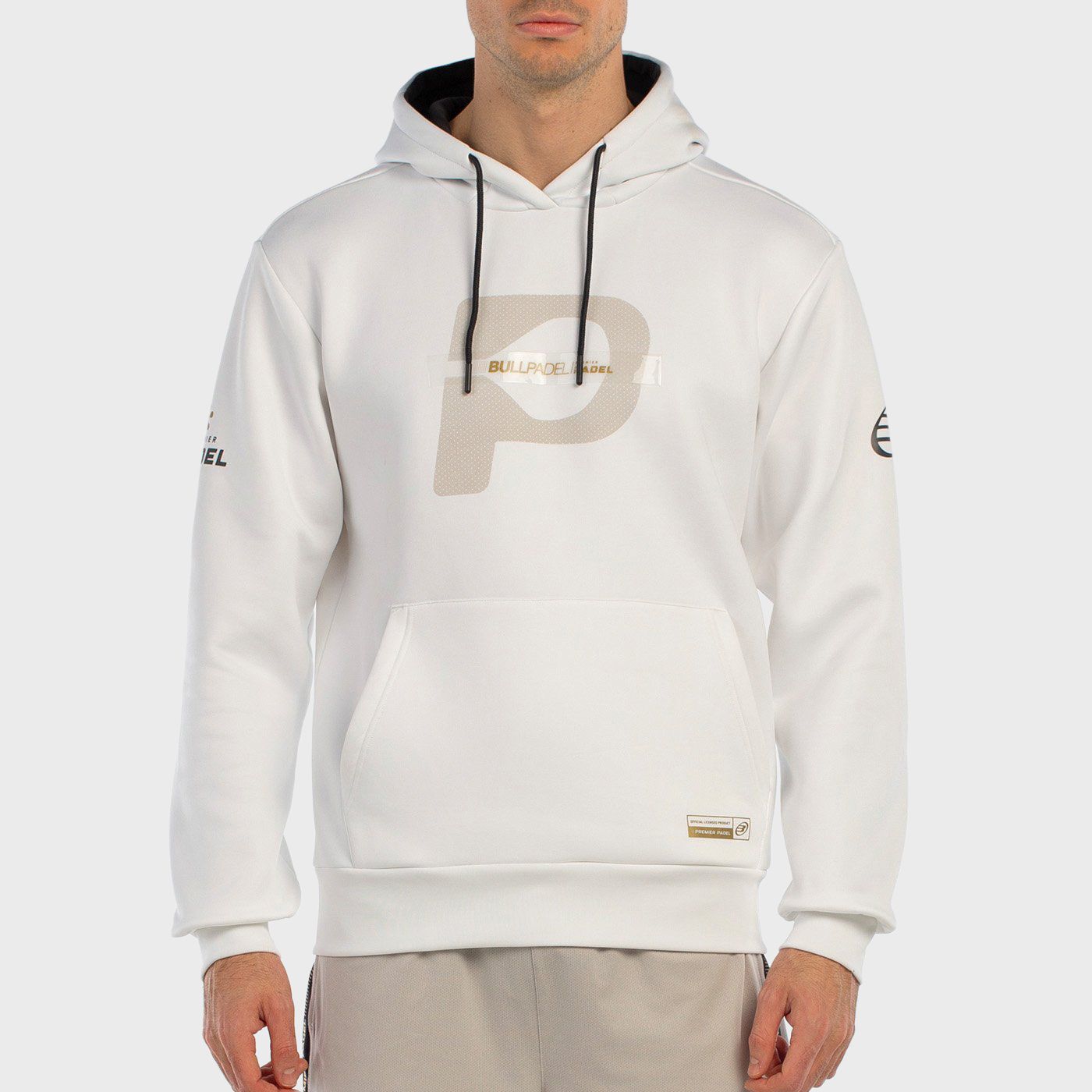 tienda de padel Madrid, tienda de padel online, tienda de padel españa, tienda de padel en linea, SUDADERA BULLPADEL BROTA BLANC