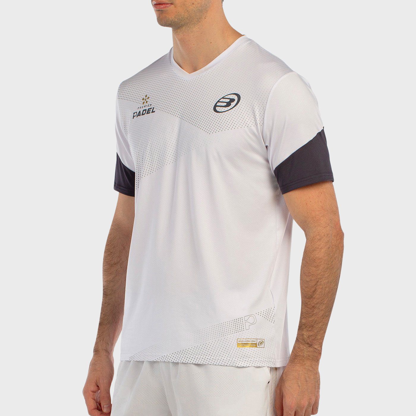 tienda de padel Madrid, tienda de padel online, tienda de padel españa, tienda de padel en linea, CAMISETA BULLPADEL BRIAL BLANC