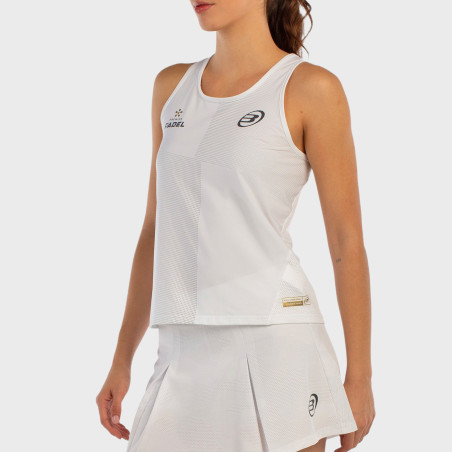 tienda de padel Madrid, tienda de padel online, tienda de padel españa, tienda de padel en linea, CAMISETA BULLPADEL ADRES BLANC
