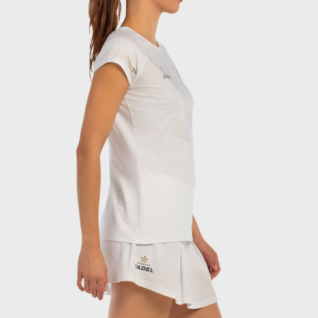 tienda de padel Madrid, tienda de padel online, tienda de padel españa, tienda de padel en linea, CAMISETA BULLPADEL AFORE BLANC