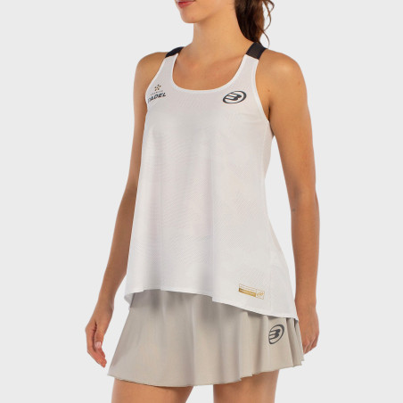 tienda de padel Madrid, tienda de padel online, tienda de padel españa, tienda de padel en linea, CAMISETA BULLPADEL AGORE BLANC