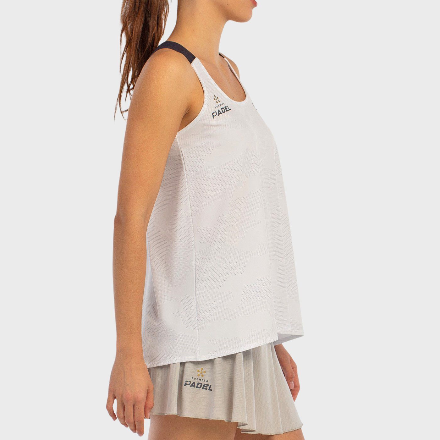 tienda de padel Madrid, tienda de padel online, tienda de padel españa, tienda de padel en linea, CAMISETA BULLPADEL AGORE BLANC