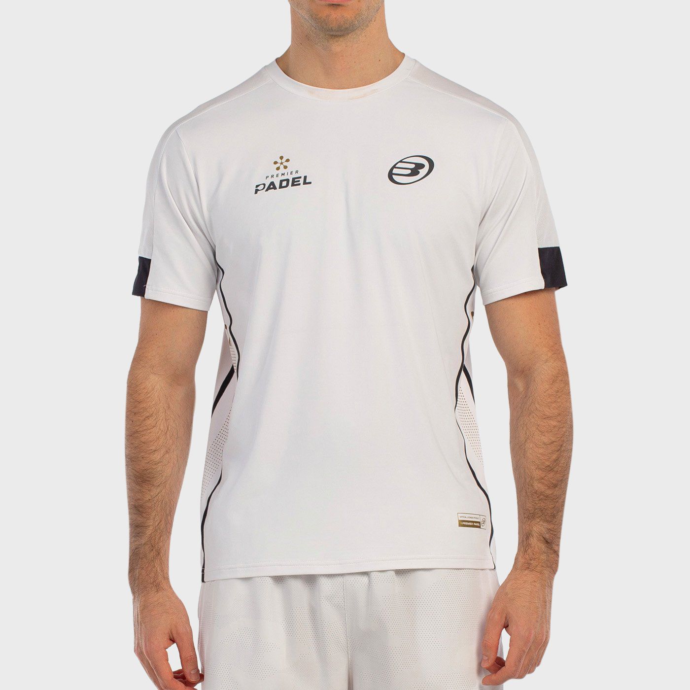 tienda de padel Madrid, tienda de padel online, tienda de padel españa, tienda de padel en linea, CAMISETA BULLPADEL BORNI BLANC