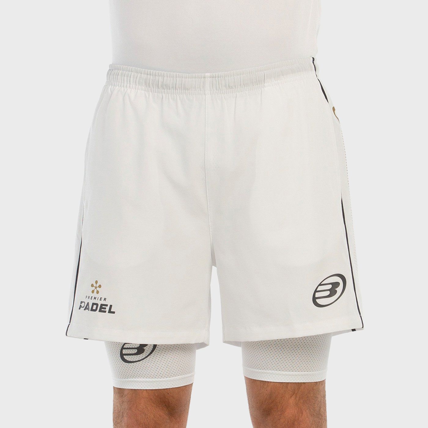 tienda de padel Madrid, tienda de padel online, tienda de padel españa, tienda de padel en linea, SHORT BULLPADEL BARDE BLANCO