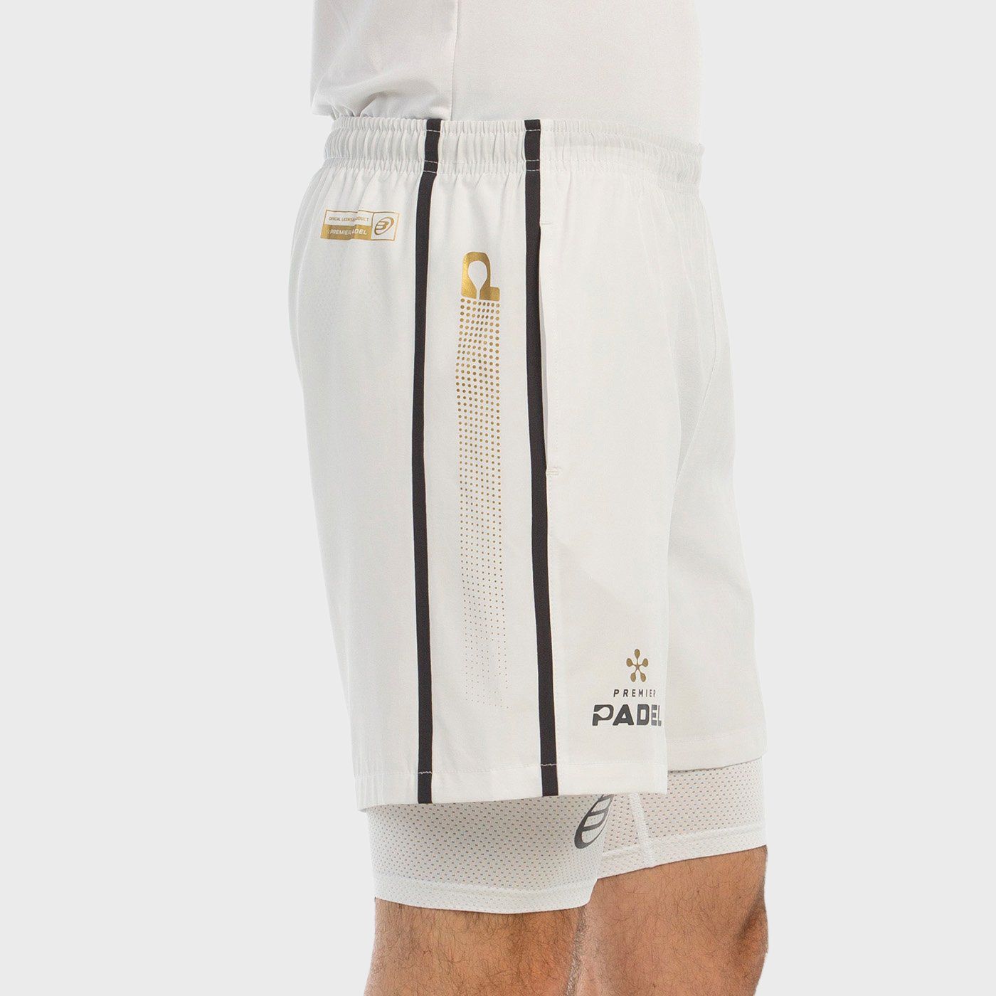 tienda de padel Madrid, tienda de padel online, tienda de padel españa, tienda de padel en linea, SHORT BULLPADEL BARDE BLANCO