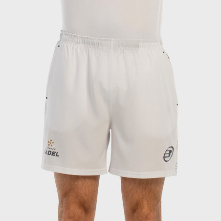 tienda de padel Madrid, tienda de padel online, tienda de padel españa, tienda de padel en linea, SHORT BULLPADEL BROZO BLANCO