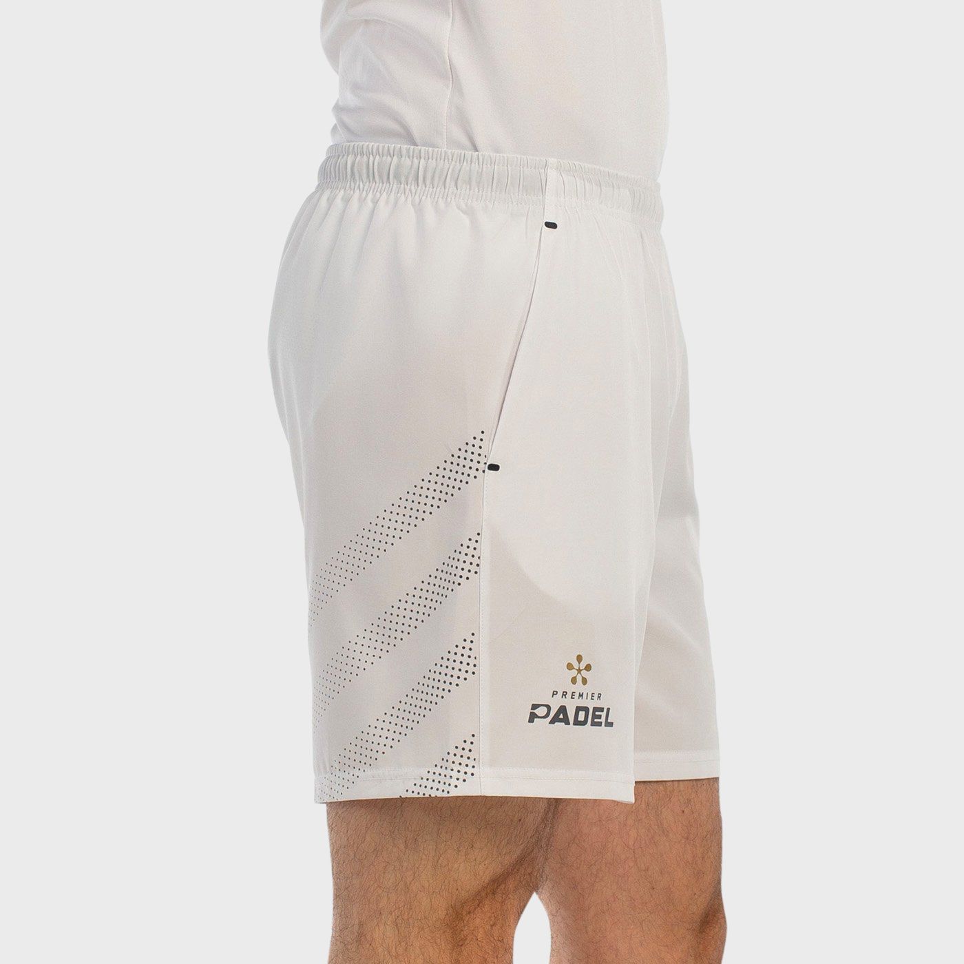 tienda de padel Madrid, tienda de padel online, tienda de padel españa, tienda de padel en linea, SHORT BULLPADEL BROZO BLANCO