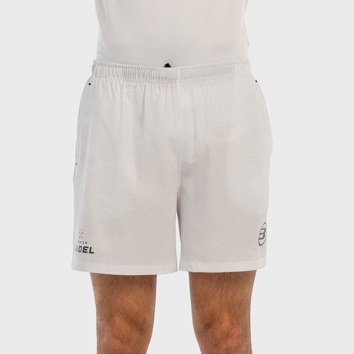 tienda de padel Madrid, tienda de padel online, tienda de padel españa, tienda de padel en linea, SHORT BULLPADEL BUGLE BLANCO