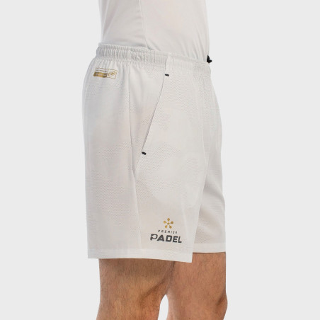 tienda de padel Madrid, tienda de padel online, tienda de padel españa, tienda de padel en linea, SHORT BULLPADEL BUGLE BLANCO
