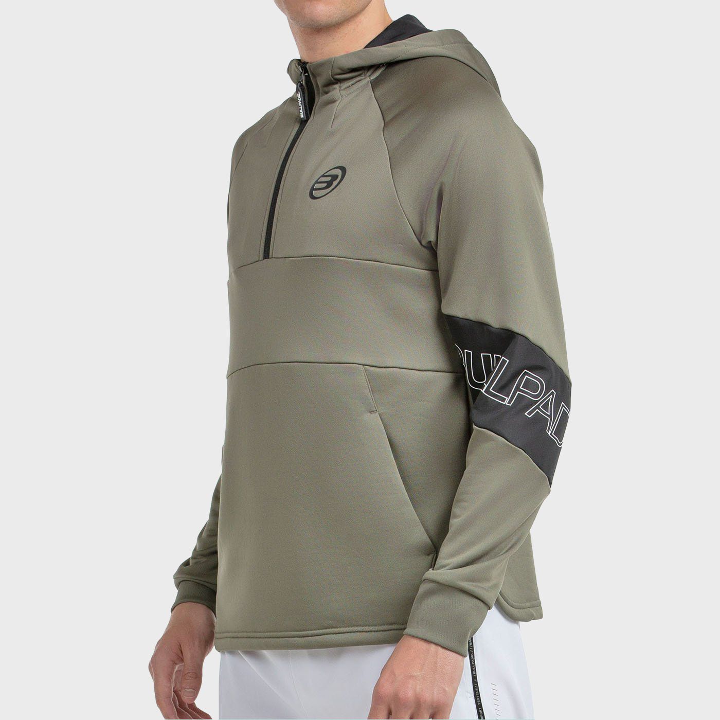 tienda de padel Madrid, tienda de padel online, tienda de padel españa, tienda de padel en linea, SUDADERA BULLPADEL GUMALA KAKI