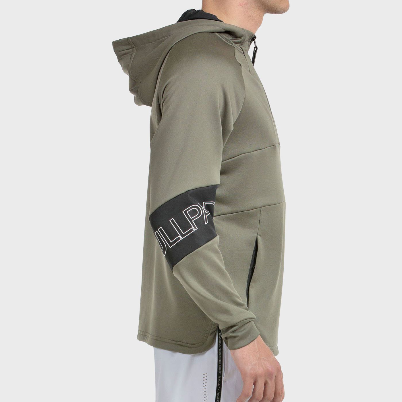 tienda de padel Madrid, tienda de padel online, tienda de padel españa, tienda de padel en linea, SUDADERA BULLPADEL GUMALA KAKI
