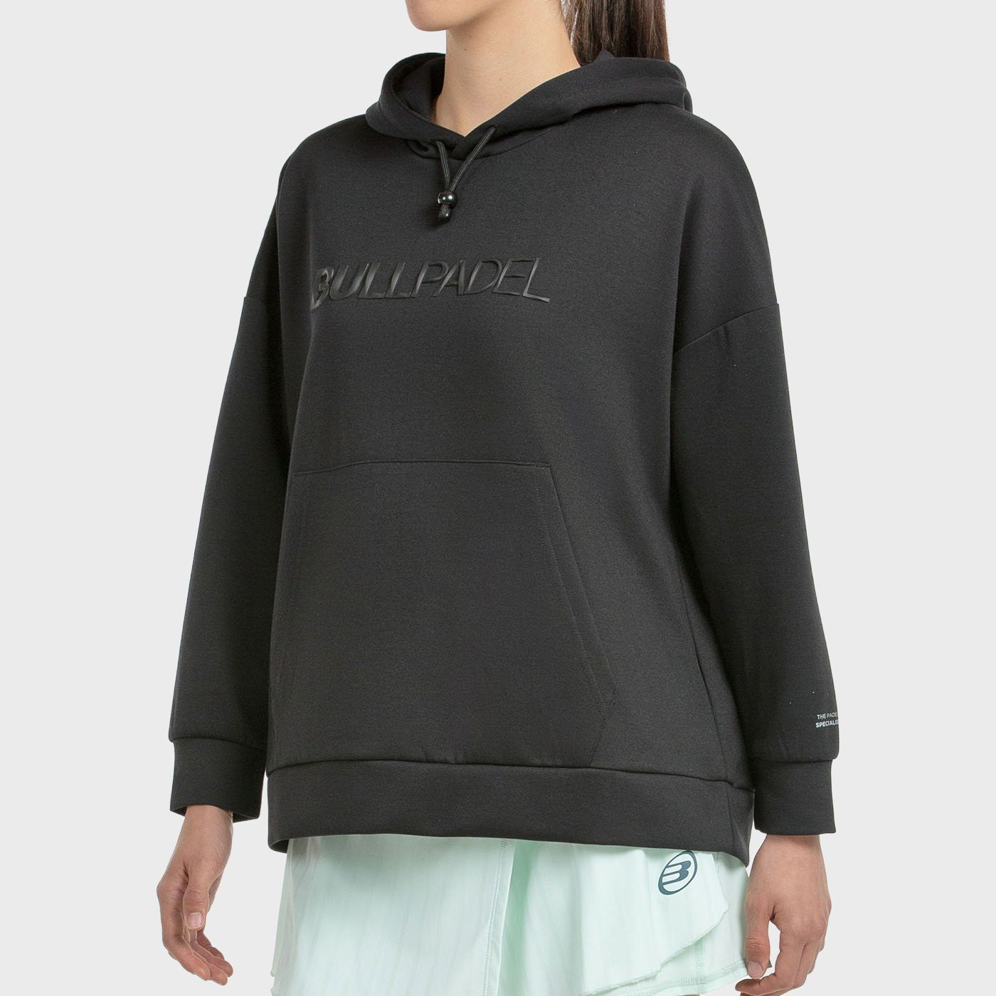 tienda de padel Madrid, tienda de padel online, tienda de padel españa, tienda de padel en linea, SUDADERA BULLPADEL SILBA NEGRO
