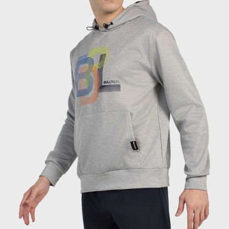 tienda de padel Madrid, tienda de padel online, tienda de padel españa, tienda de padel en linea, SUDADERA BULLPADEL GONDO GRIS 
