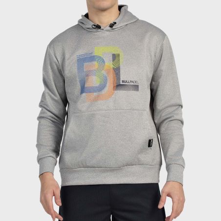 tienda de padel Madrid, tienda de padel online, tienda de padel españa, tienda de padel en linea, SUDADERA BULLPADEL GONDO GRIS 