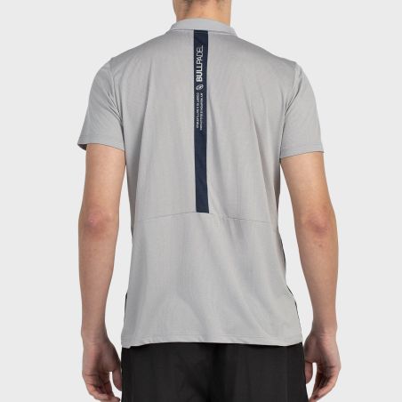 tienda de padel Madrid, tienda de padel online, tienda de padel españa, tienda de padel en linea, POLO BULLPADEL BALTO GRIS MEDI