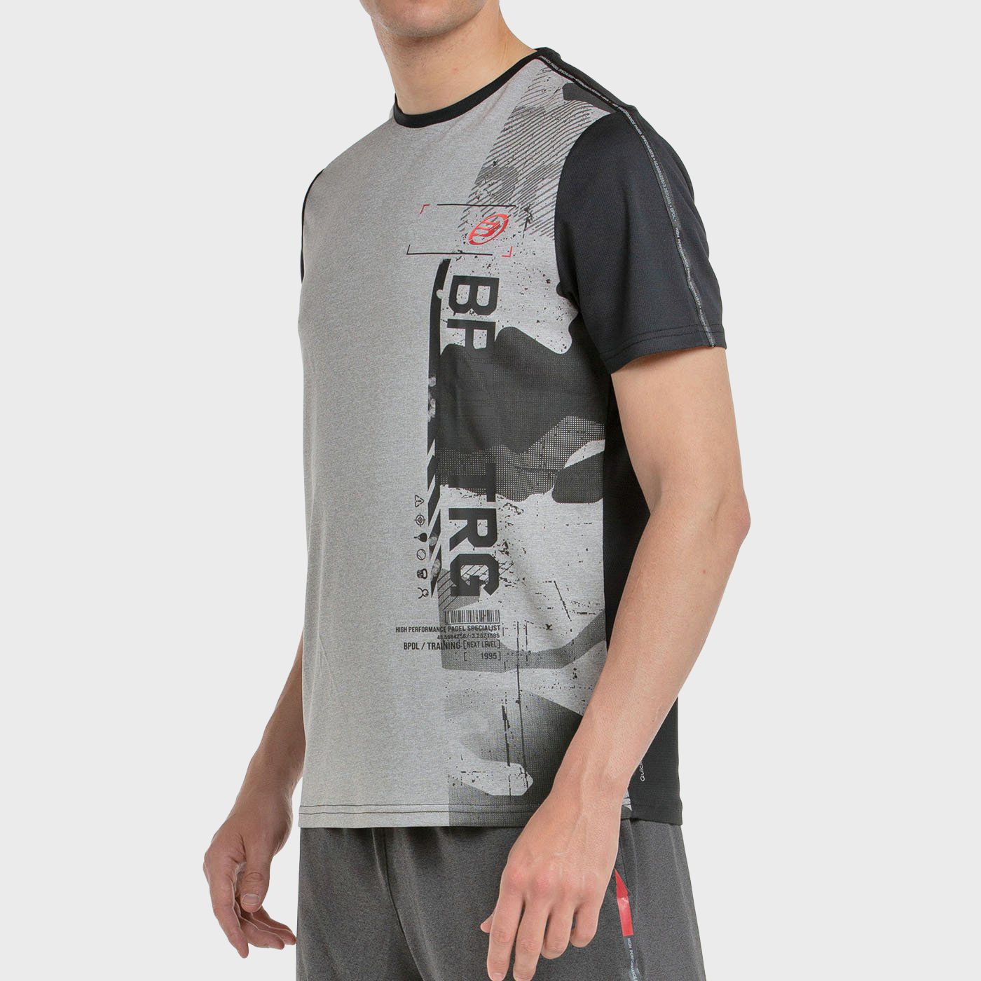 T-SHIRT BULLPADEL ESTRE GRIGIO MEDIO VIGORE