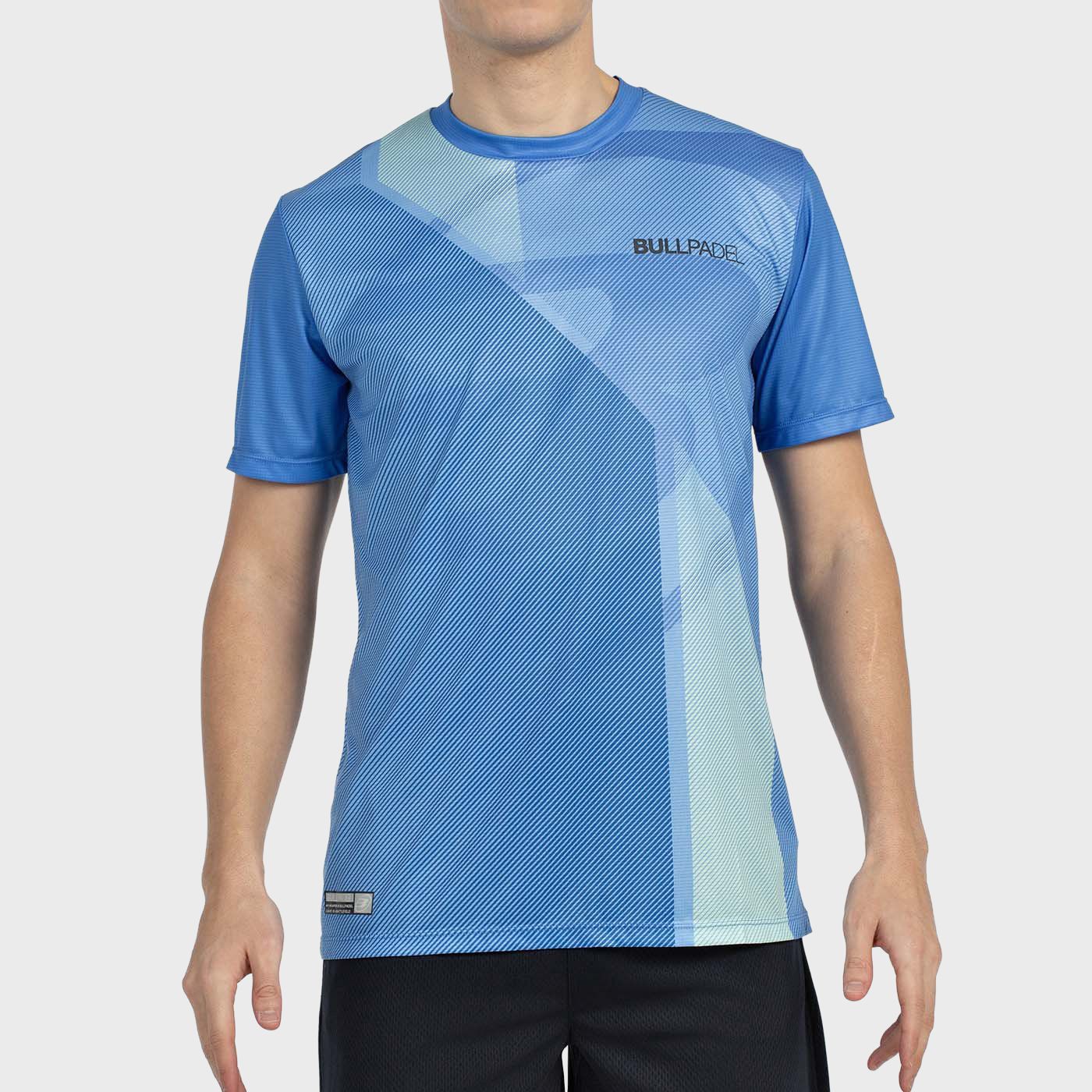 tienda de padel Madrid, tienda de padel online, tienda de padel españa, tienda de padel en linea, CAMISETA BULLPADEL BRUMO AZUL 