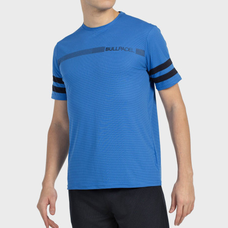 tienda de padel Madrid, tienda de padel online, tienda de padel españa, tienda de padel en linea, CAMISETA BULLPADEL BERRO AZUL 