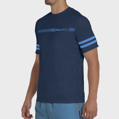 T-SHIRT BULLPADEL BERRO BLEU MARINE