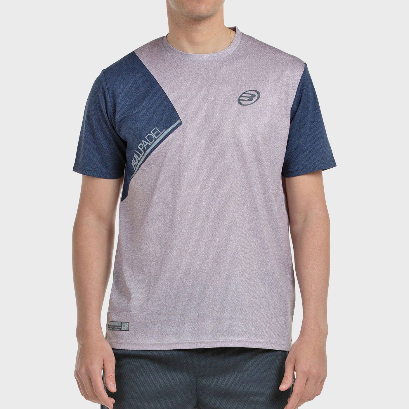 tienda de padel Madrid, tienda de padel online, tienda de padel españa, tienda de padel en linea, CAMISETA BULLPADEL BROCE GRIS 