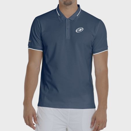 tienda de padel Madrid, tienda de padel online, tienda de padel españa, tienda de padel en linea, POLO BULLPADEL LEIRO 25V AZUL 