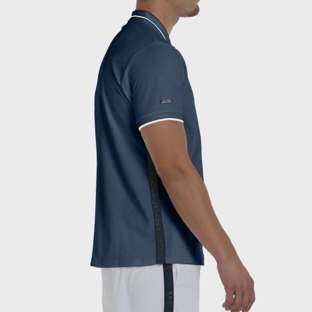 tienda de padel Madrid, tienda de padel online, tienda de padel españa, tienda de padel en linea, POLO BULLPADEL LEIRO 25V AZUL 