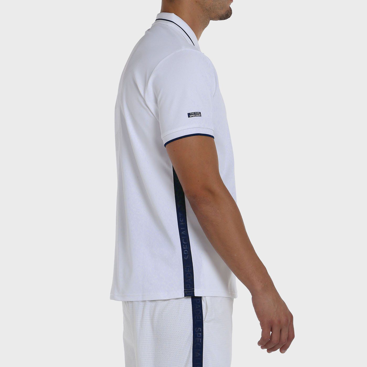 tienda de padel Madrid, tienda de padel online, tienda de padel españa, tienda de padel en linea, POLO BULLPADEL LEIRO 25V BLANC