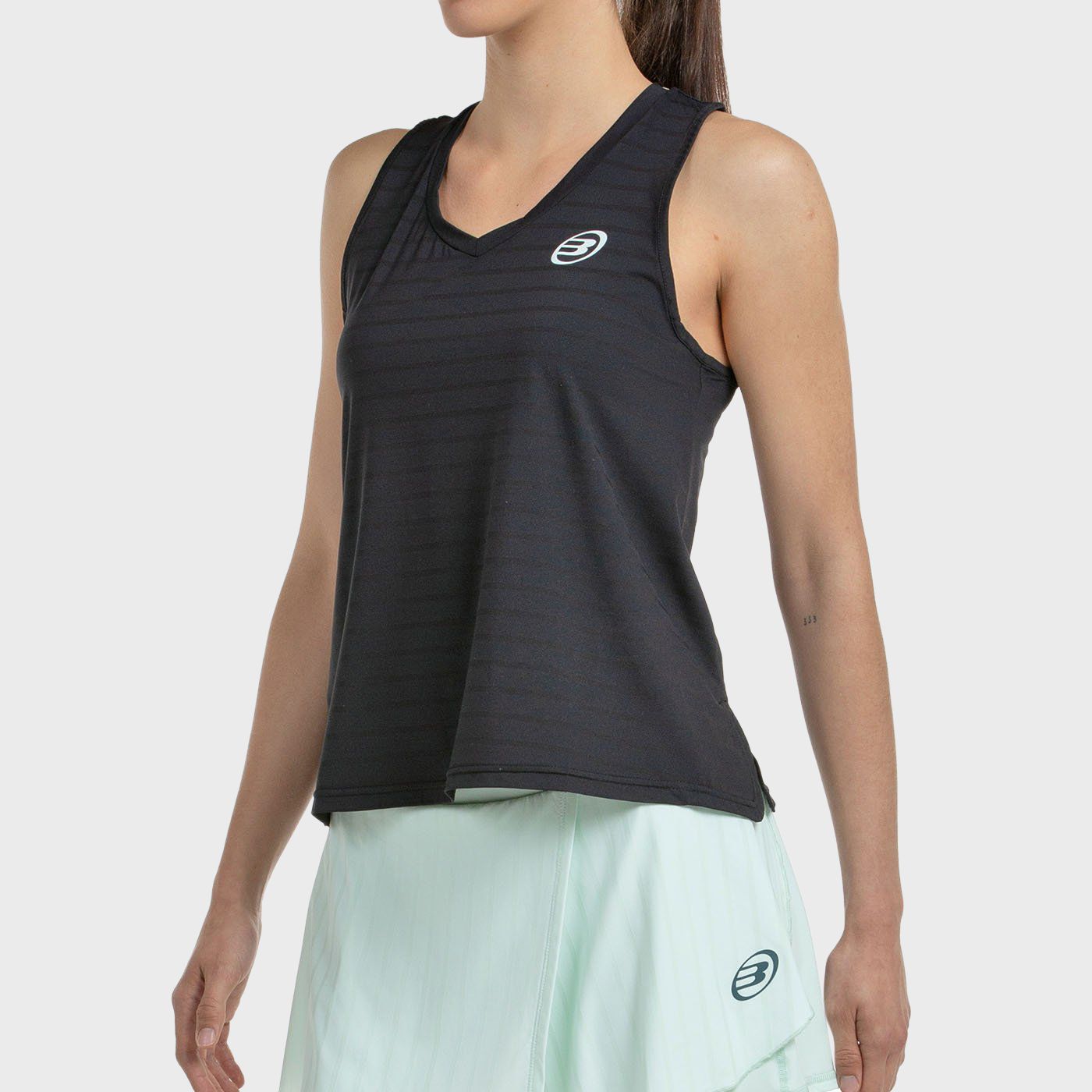 tienda de padel Madrid, tienda de padel online, tienda de padel españa, tienda de padel en linea, CAMISETA BULLPADEL ADIES NEGRO
