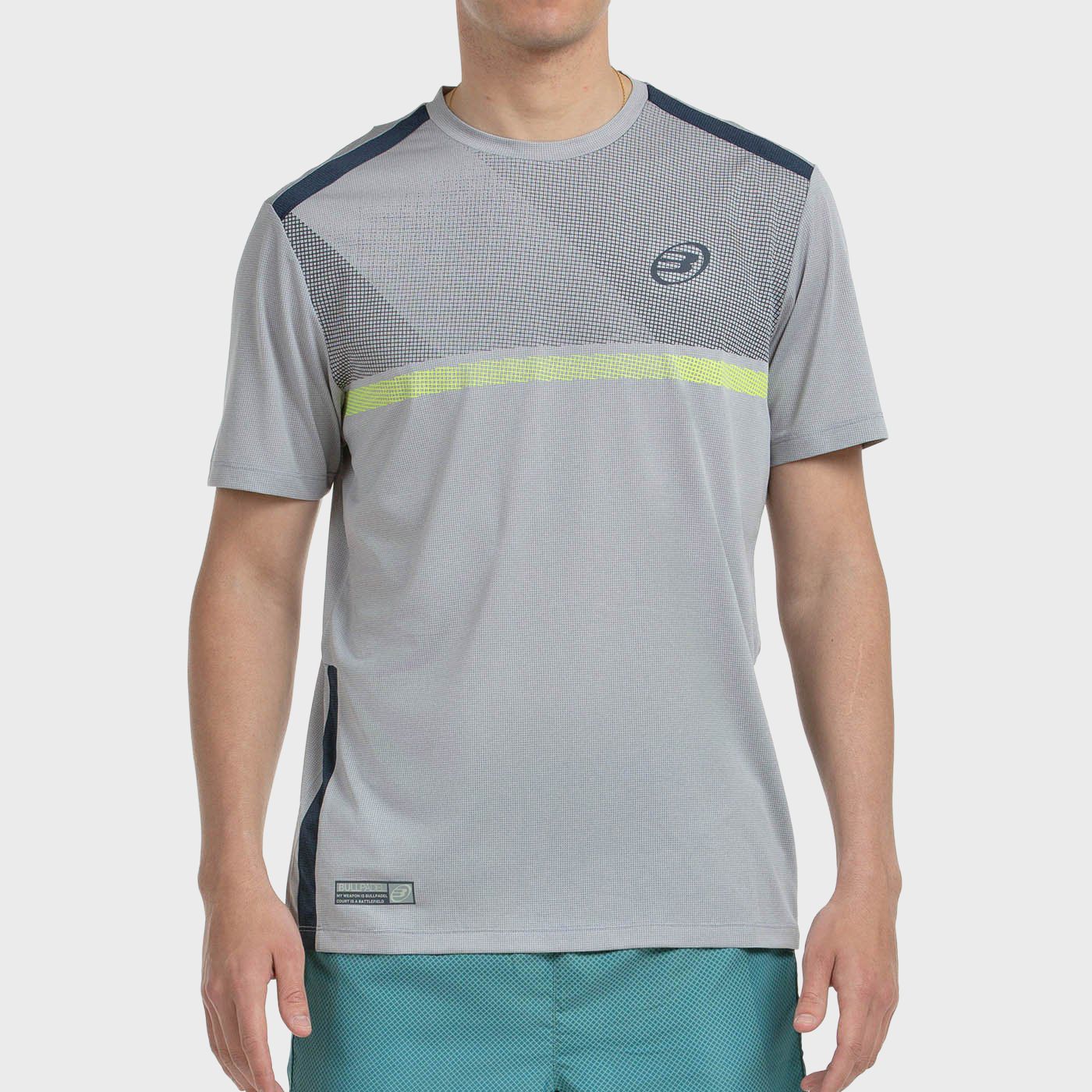 tienda de padel Madrid, tienda de padel online, tienda de padel españa, tienda de padel en linea, CAMISETA BULLPADEL BILAO GRIS 
