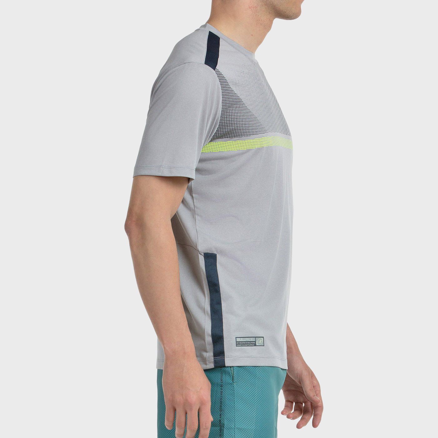 tienda de padel Madrid, tienda de padel online, tienda de padel españa, tienda de padel en linea, CAMISETA BULLPADEL BILAO GRIS 