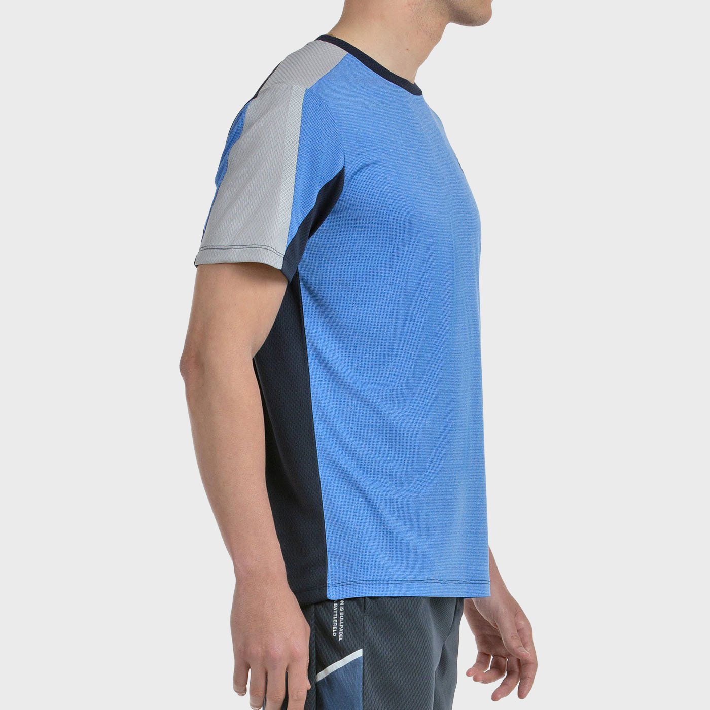 T-SHIRT BULLPADEL BREGO BLEU ATOMIQUE VIGORE