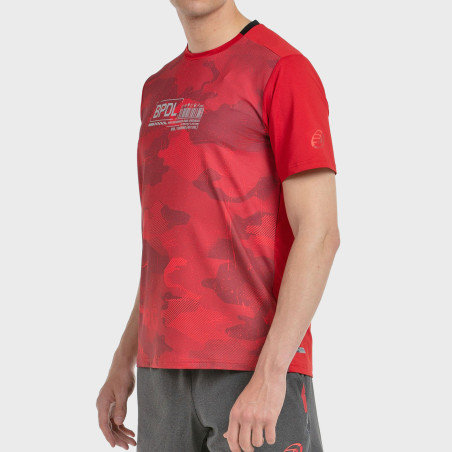 tienda de padel Madrid, tienda de padel online, tienda de padel españa, tienda de padel en linea, CAMISETA BULLPADEL ESGOS CEREZ