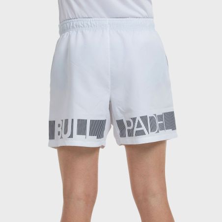 tienda de padel Madrid, tienda de padel online, tienda de padel españa, tienda de padel en linea, SHORT BULLPADEL BAGRE BLANCO