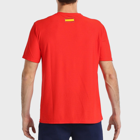 tienda de padel Madrid, tienda de padel online, tienda de padel españa, tienda de padel en linea, CAMISETA BULLPADEL FANG ROJO