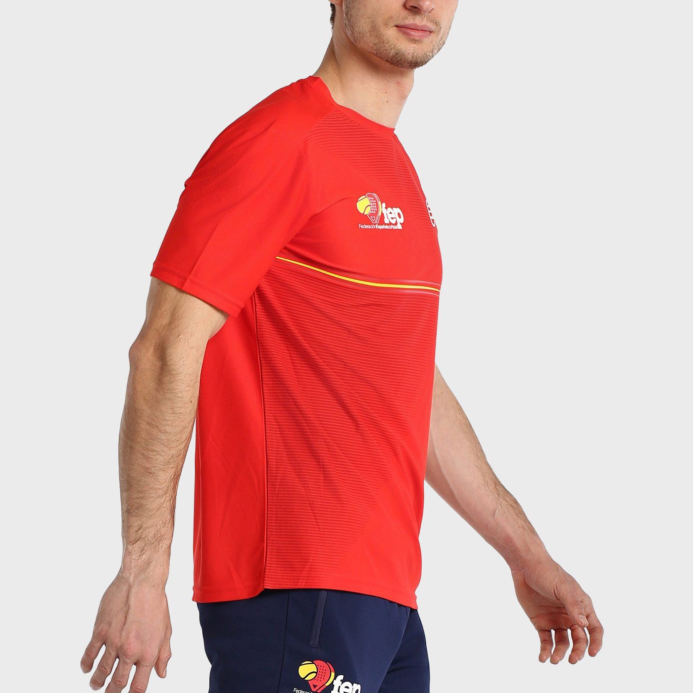 tienda de padel Madrid, tienda de padel online, tienda de padel españa, tienda de padel en linea, CAMISETA BULLPADEL FANG ROJO