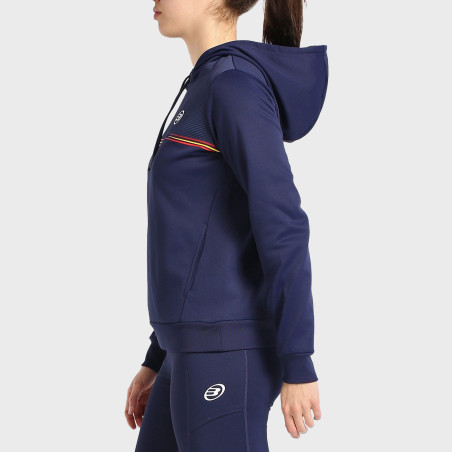 tienda de padel Madrid, tienda de padel online, tienda de padel españa, tienda de padel en linea, SUDADERA BULLPADEL FUENLA AZUL