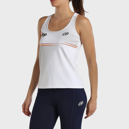 tienda de padel Madrid, tienda de padel online, tienda de padel españa, tienda de padel en linea, CAMISETA BULLPADEL FUNI BLANCO