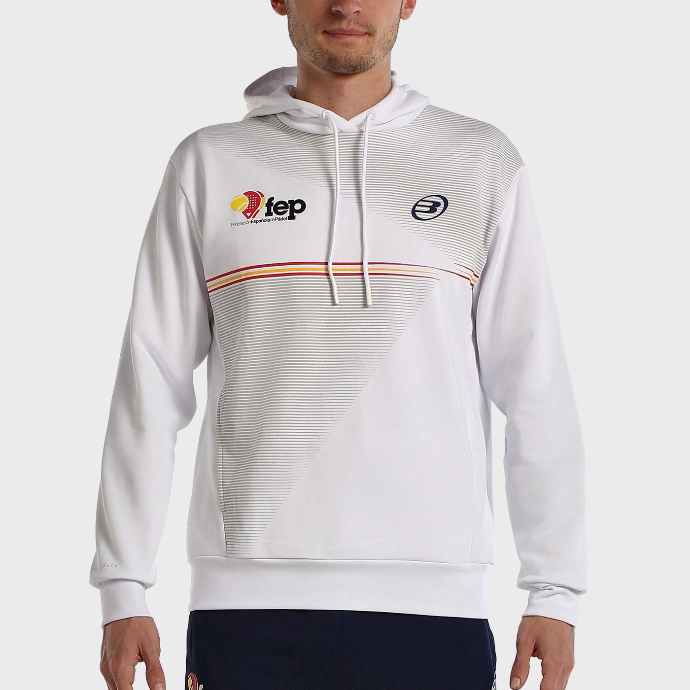 tienda de padel Madrid, tienda de padel online, tienda de padel españa, tienda de padel en linea, SUDADERA BULLPADEL FORCA BLANC