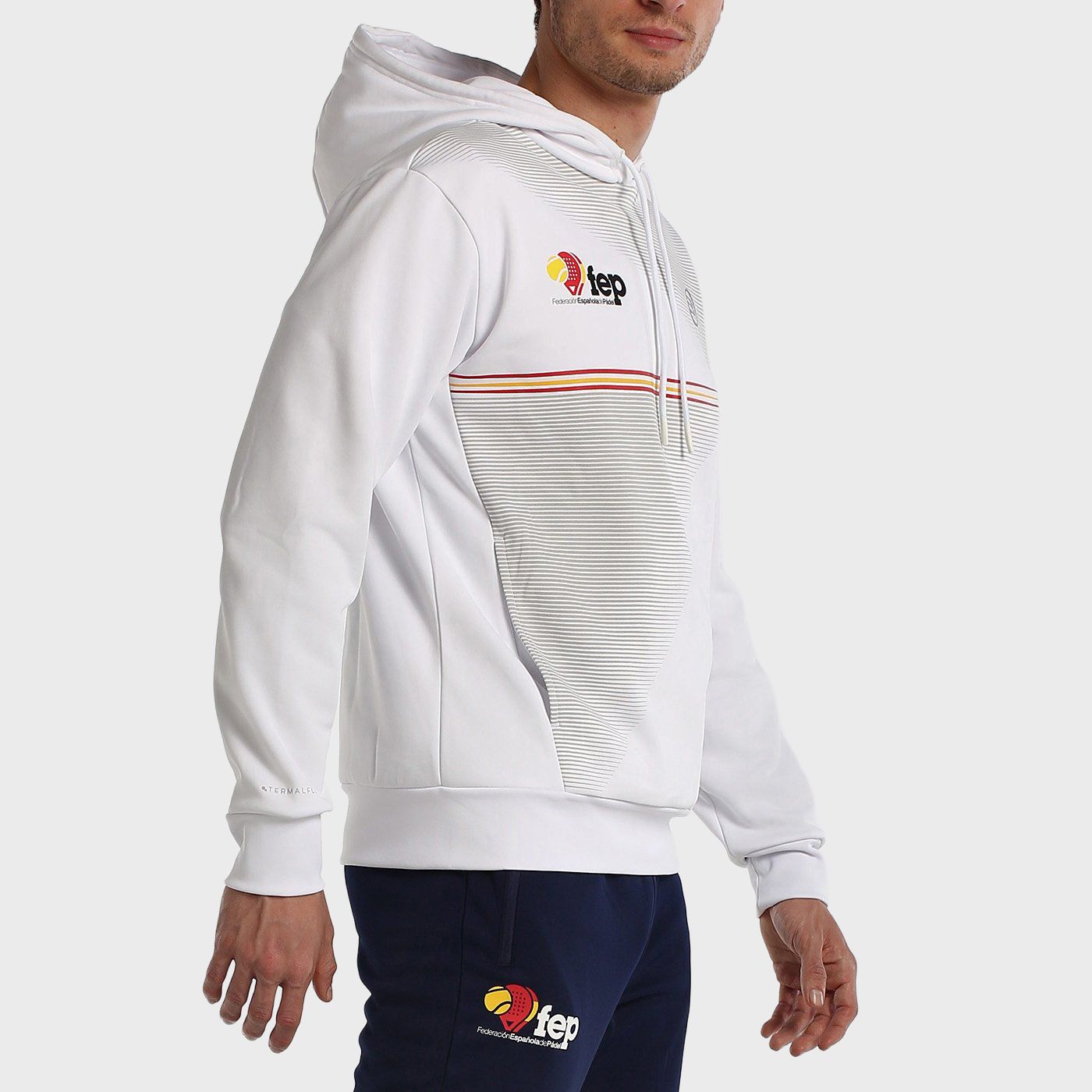 tienda de padel Madrid, tienda de padel online, tienda de padel españa, tienda de padel en linea, SUDADERA BULLPADEL FORCA BLANC