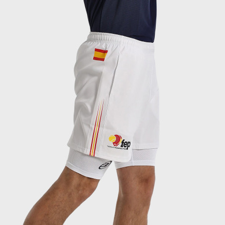 SHORTS BULLPADEL FRAGOSA WHITE
