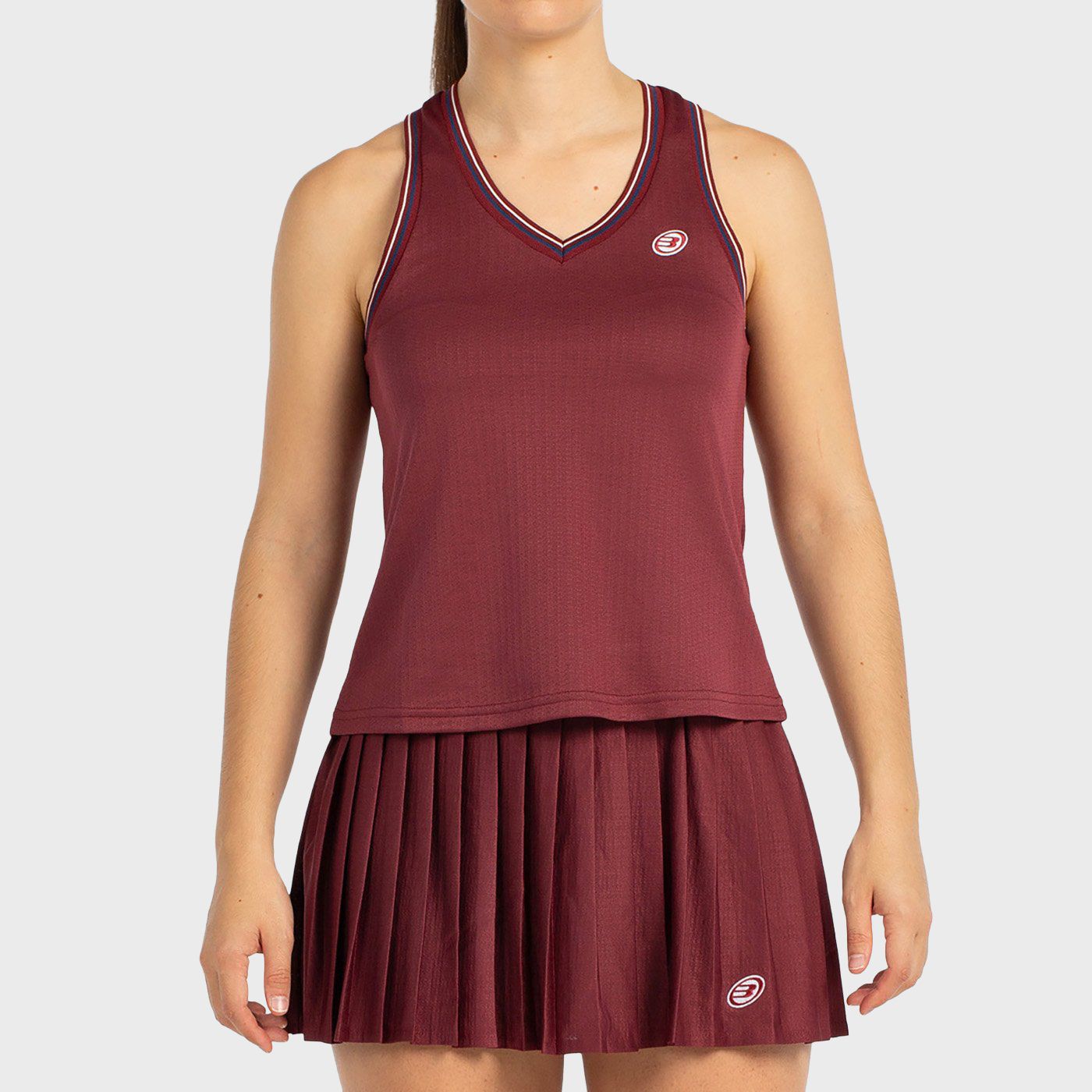 tienda de padel Madrid, tienda de padel online, tienda de padel españa, tienda de padel en linea, CAMISETA BULLPADEL AZA VINO BU