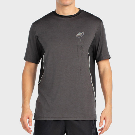 T-SHIRT BULLPADEL BECERRE NOIR TISSU BICOLORE