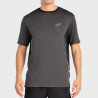 T-SHIRT BULLPADEL BECERRE NERO TESSUTO BICOLORE