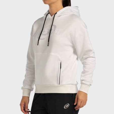 tienda de padel Madrid, tienda de padel online, tienda de padel españa, tienda de padel en linea, SUDADERA BULLPADEL BEFAS BLANC